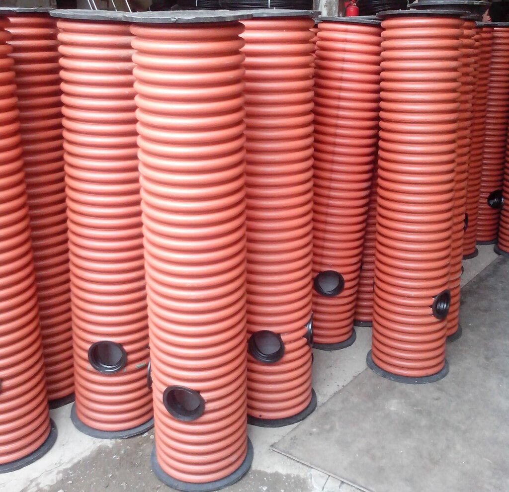 Дренажный колодец plast plus фильтрационный конический с перфорацией высота 1 5 метра