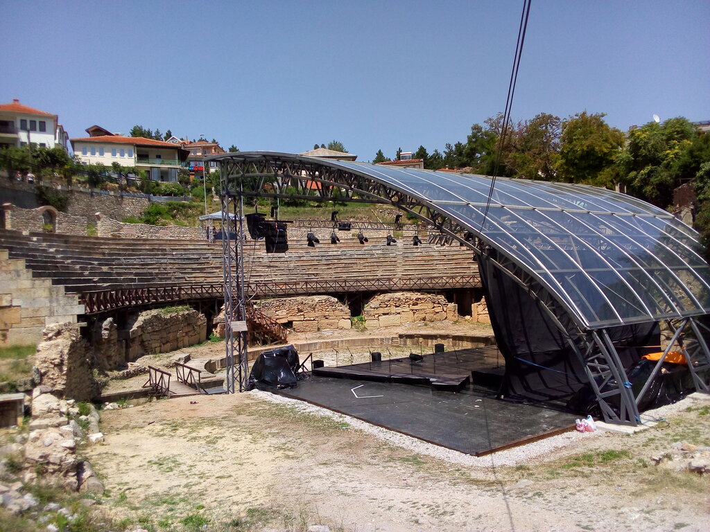 Landmark, attraction Античный театр, Ohrid, photo
