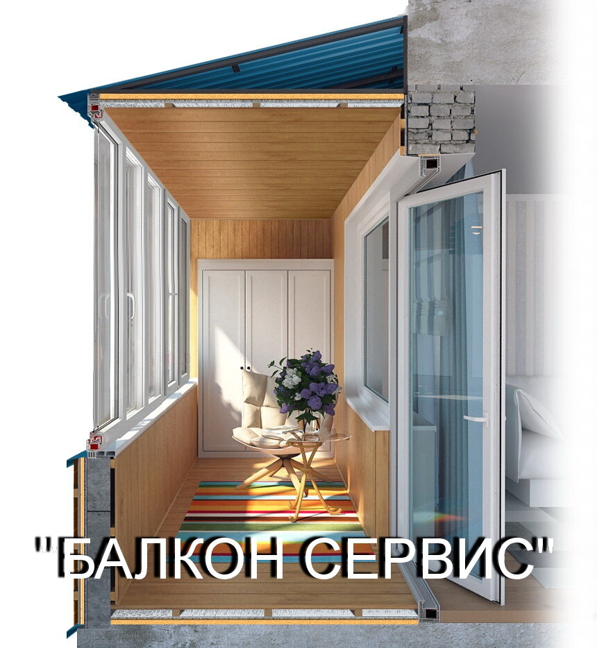 Проект балкон балконы под ключ