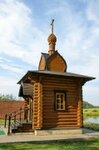 Chapel of the Molchenskaya Icon of Our Lady (Moscow Region, Odintsovskiy Urban District, derevnya Solmanovo, territoriya Sporting Klub Moskva), chapel, memorial cross