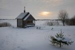 Chasovnya Mikhaila Klopskogo u Starogo Rakomo (Novgorodskiy District, Rakomskoye selskoye poseleniye, derevnya Staroye Rakomo) ، مصلى كنسي، صليب تذكاري