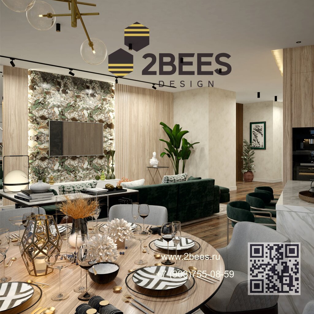 Дизайн интерьеров 2bees.ru, Москва, фото