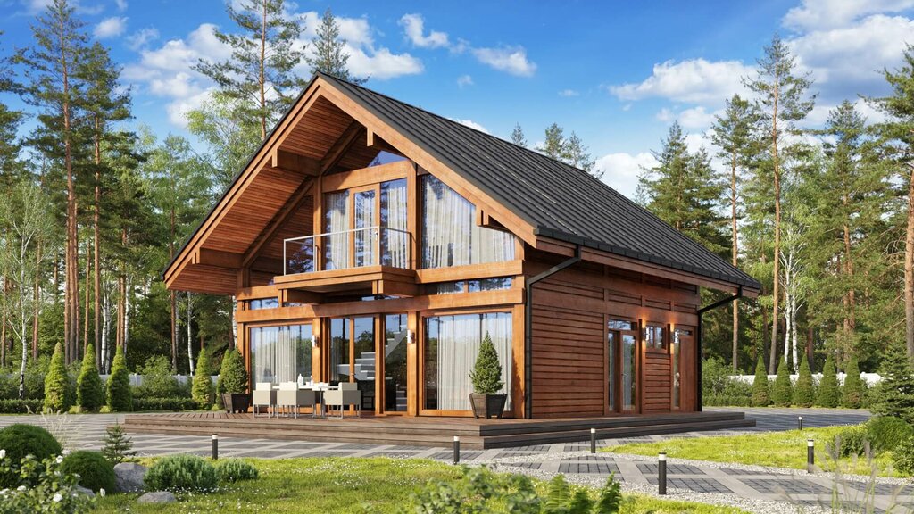 Construction of country houses and cottages SkandinavKarkas, Tula, photo