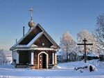 Chapel in the name of Peter Cherevkovsky (Archangel Region, Krasnoborskiy munitsipalny okrug, selo Cherevkovo), chapel, memorial cross