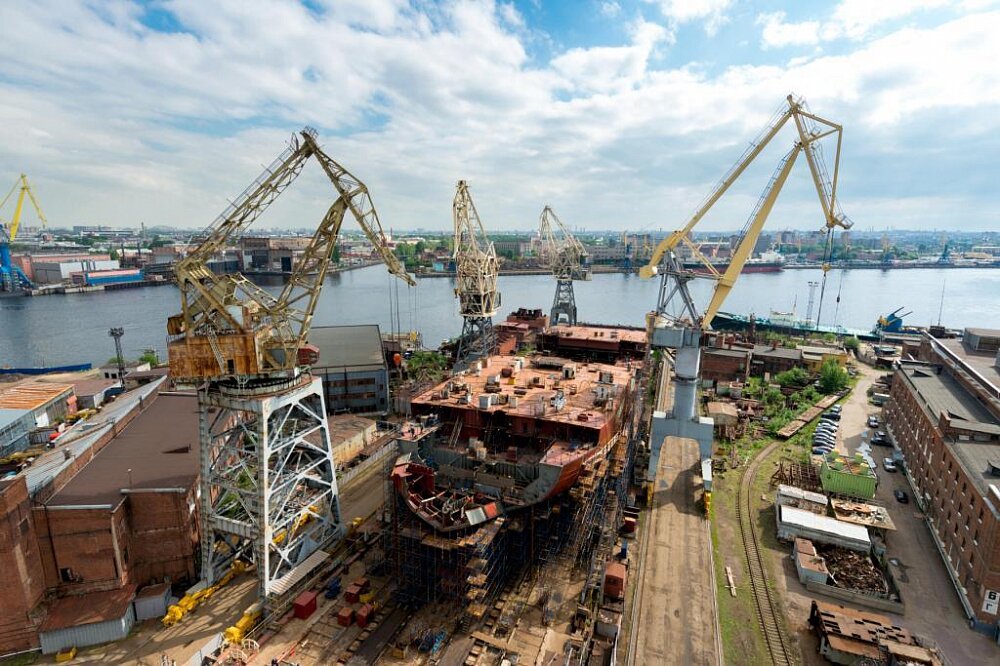 Shipbuilding, ship repair Baltic Shipyard, Saint Petersburg, photo