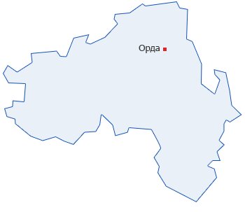 Карта орды пермского края