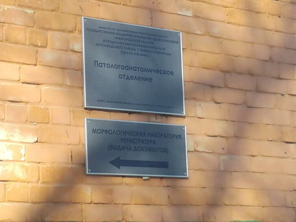 Departamento del hospital Городская клиническая больница № 40, патологоанатомическое отделение, , foto