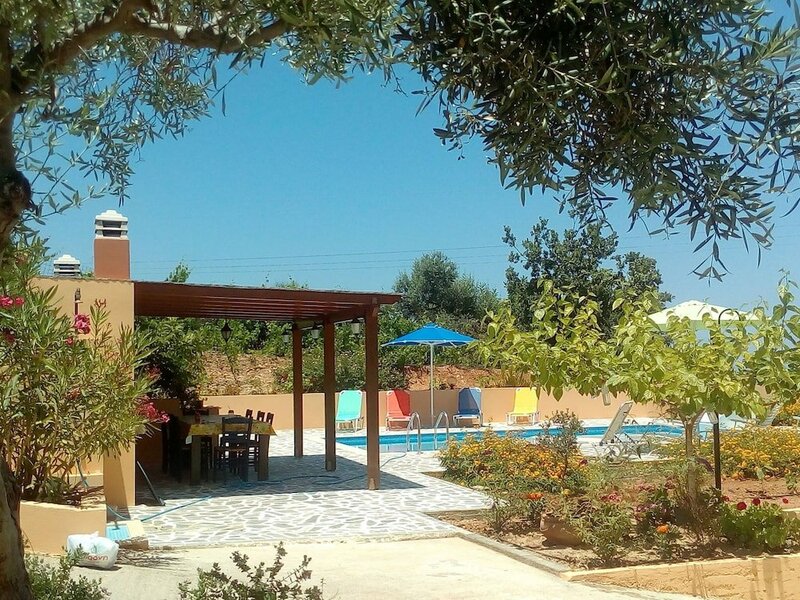 Гостиница Beautiful Villa, Swimming Pool, sea View Near Village not far From Rethymno, Nw