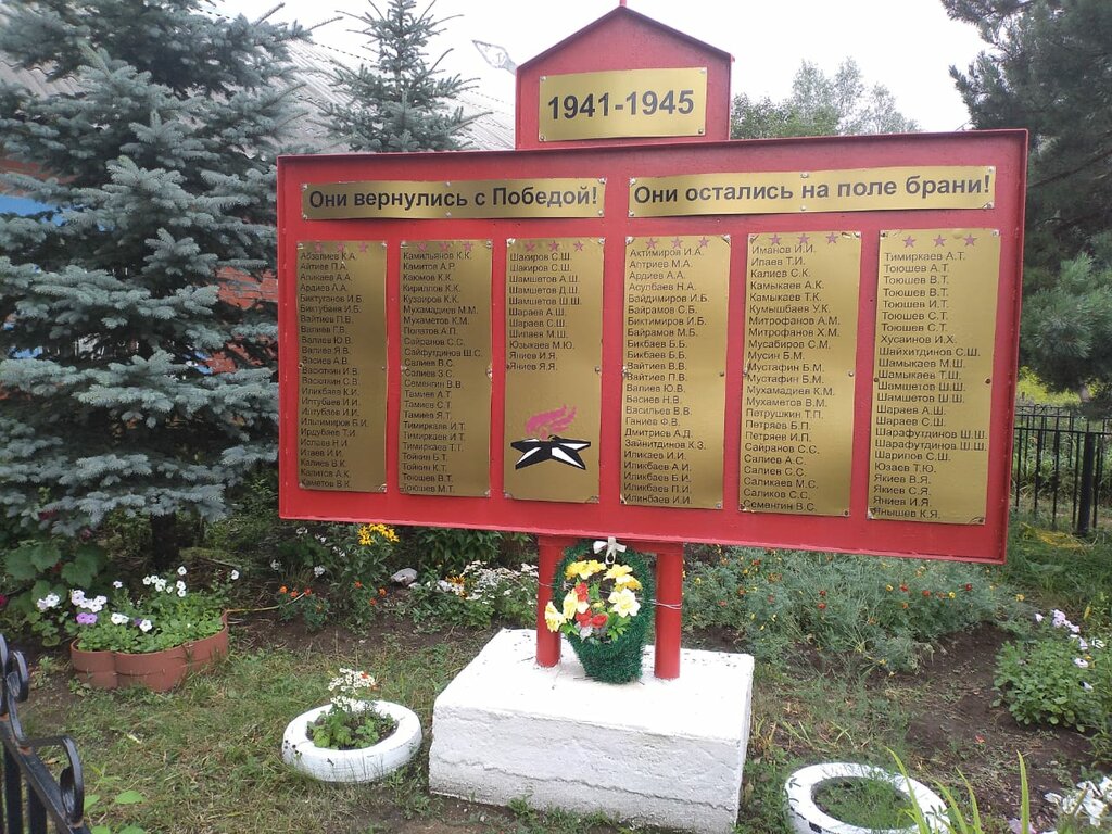 Monument, memorial Погибшим солдатам на поле боя в Великой Отечественной войне, Republic of Bashkortostan, photo