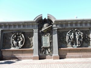 Wall with Russian generals' achievements (Moscow, Filyovskaya Line, Aleksandrovsky Sad metro station), monument, memorial