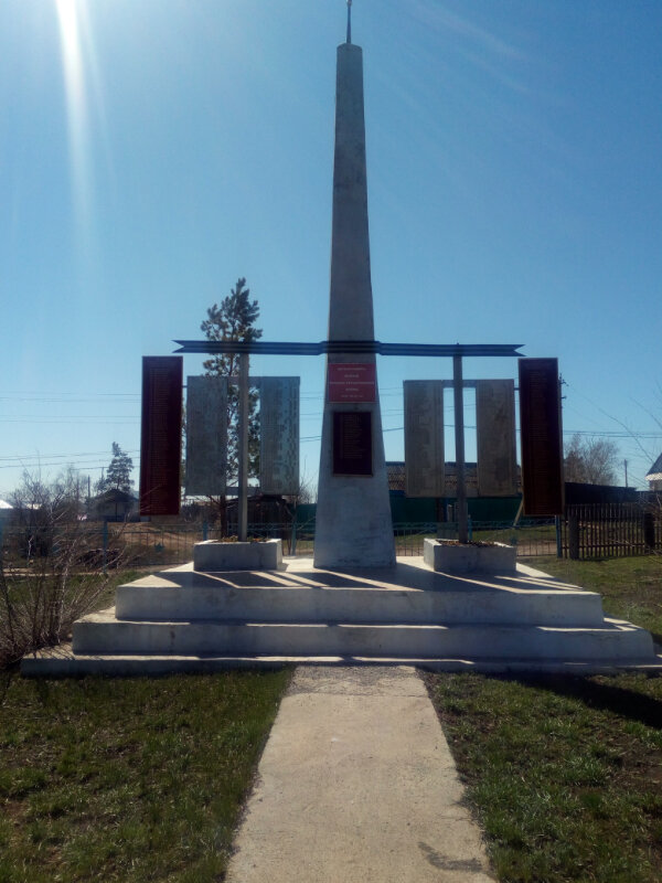 Monument, memorial Обелиск воинам, погибшим в годы Великой Отечественной войны, Orenburg Oblast, photo