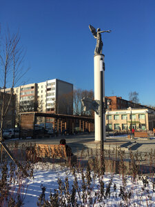 Nike Goddess of victory (Moscow Region, Domodedovo, 50 Let Domodedovo Square), monument, memorial