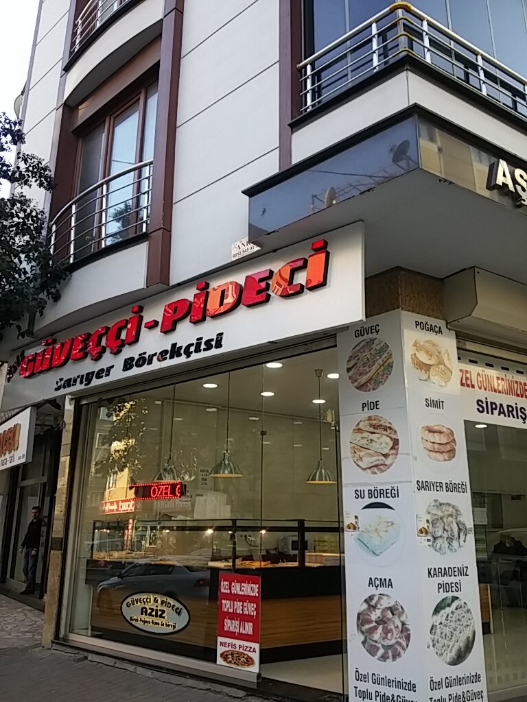 Sokak panoramaları Güveççi Pideci Aziz, restoran, Cevatpaşa Mah