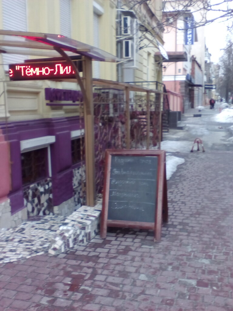 Cafe Temno-Lilovoye, Kharkiv, photo