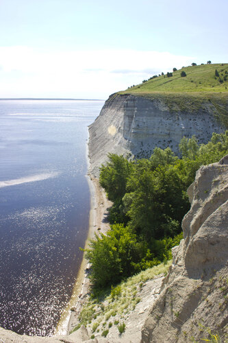 Mountain peak Stepan Razin's Cliff, Saratov Oblast, photo