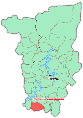 Карта куеды с улицами со спутника