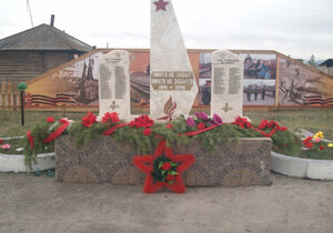 Мемориальный комплекс Салют Победы (Республика Тыва, Тандинский кожуун, село Балгазын, Центральный переулок), памятник, мемориал в Республике Тыва