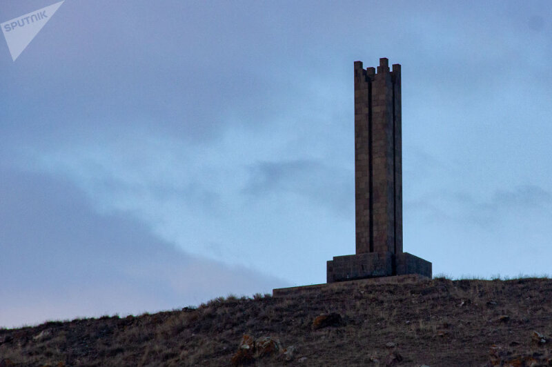 Monument, memorial Памяти павших в Великой Отечественной войне, Sisian, photo