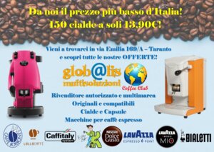 Coffee Club by Globalis Rivenditore Caffe' Cialde e Capsule (Apulia, Taranto, Viale Trentino), coffee shop