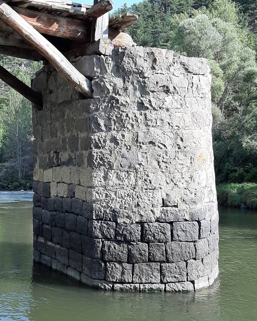 Landmark, attraction Historical Gubem Bridge, Cerkes, photo