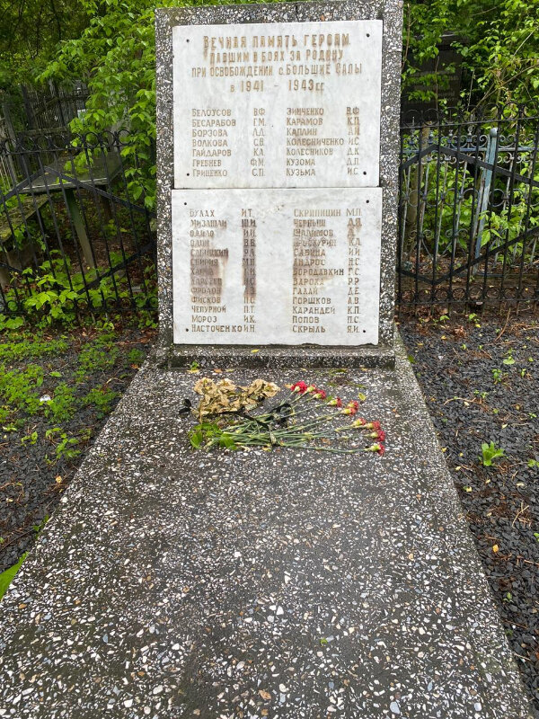 Monumento, memorial Воинам, павшим при освобождении с. Большие Салы, , foto