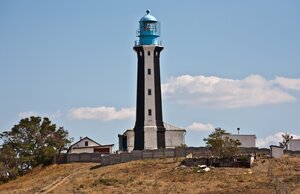 Kyz-Aul Lighthouse (Autonomous Republic of Crimea, Leninskiy rayon, Zavitnenska silska rada), landmark, attraction