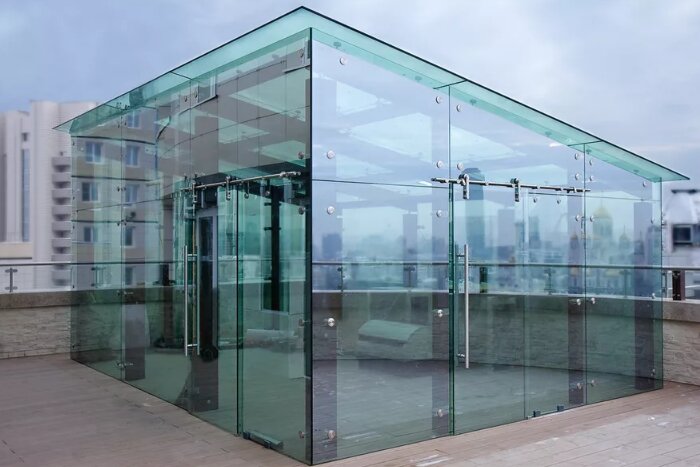 Accessories for glass structures Omni Vitrum, Moscow, photo
