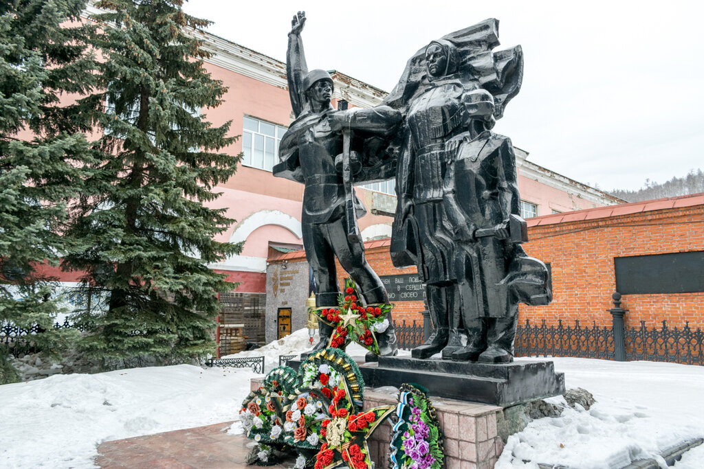Фото герои сво г златоуст Panorama: Памятник героям фронта и тыла, genre sculpture, Златоуст, площадь 3-го