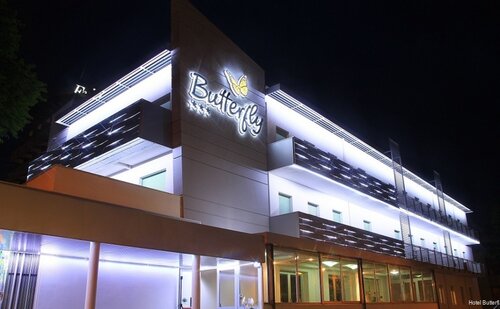 Внешний вид отеля Hotel Butterfly в Римини, фото 1