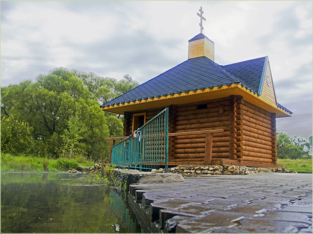 Capilla, cruz conmemorativa Chapel Dvenadtsati Apostolov na Dvenadtsati klyuchakh, , foto