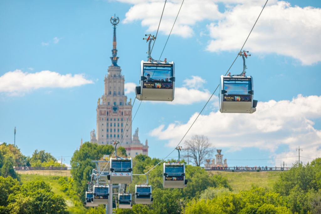 Канатная дорога на воробьевых горах фото