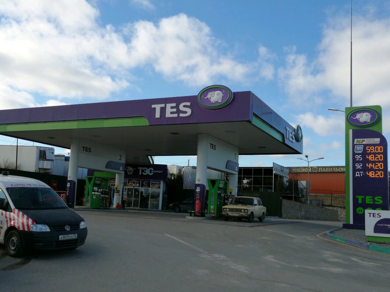 Заправки тэс карта