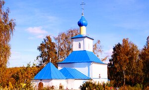 Nikolaya Chudotvortsa V Yeganovo Church (Moscow Region, Stupino City District, selo Yeganovo, Yeganovskoye kladbishche), iglesia ortodoxa