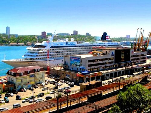 Морской вокзал нижнепортовая ул 1 фото Photo: Vladivostoksky Morskoy Terminal, harbour, port, Vladivostok, Nizhneportov