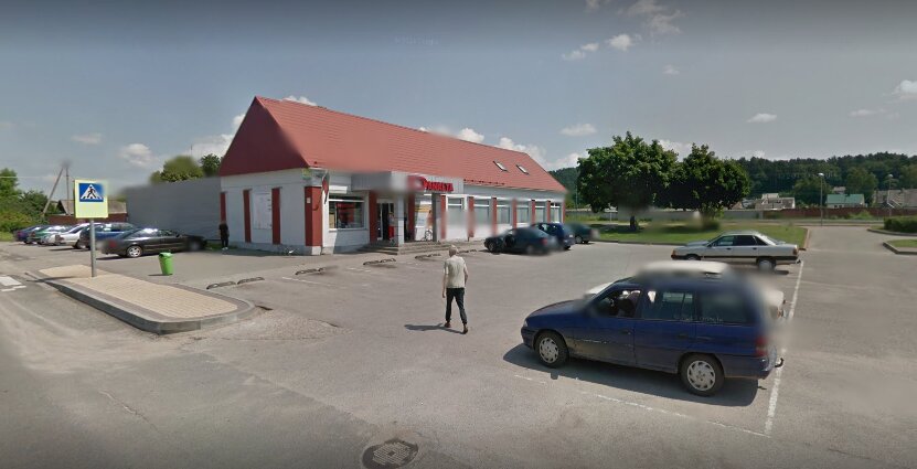 Shopping mall Statybų Takas, parduotuvė, D. Paukštės Kūb Danalta, Utena County, photo