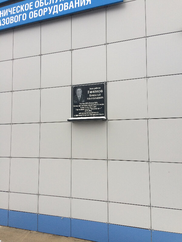 Memorial plaque, foundation stone Памятная доска ветерана ВОВ Ефимова Н.А., Kostroma, photo