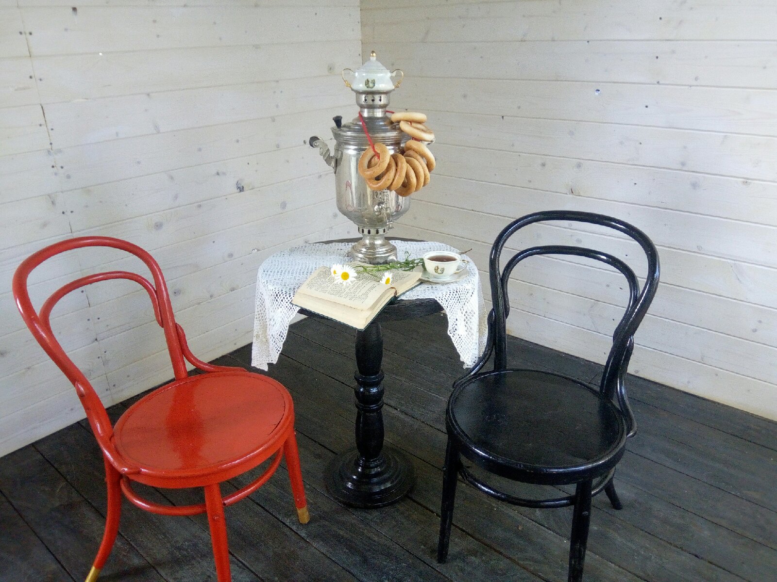 Фото Домик с печкой