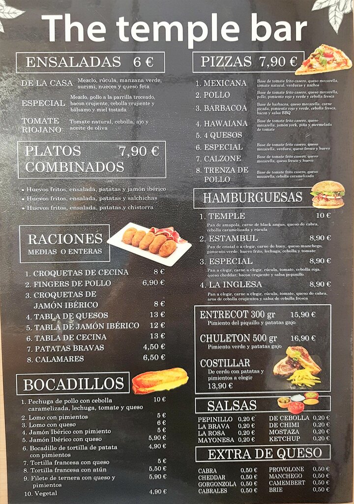 Pizzeria The Temple Bar, Logroño, photo