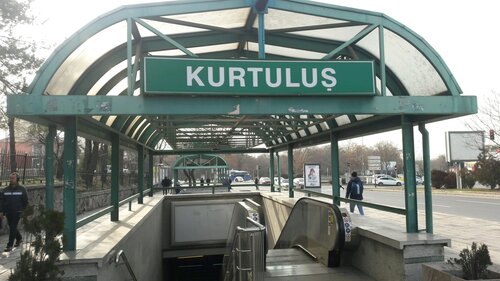 Kurtuluş Ankaray İstasyonu (Ankara, Çankaya, Cemal Gürsel Cad., 32/2), metro station