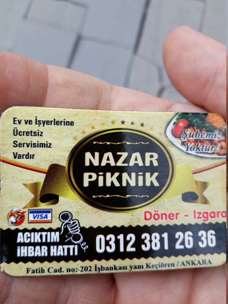 Кафе Nazar Piknik, Анкара, фото