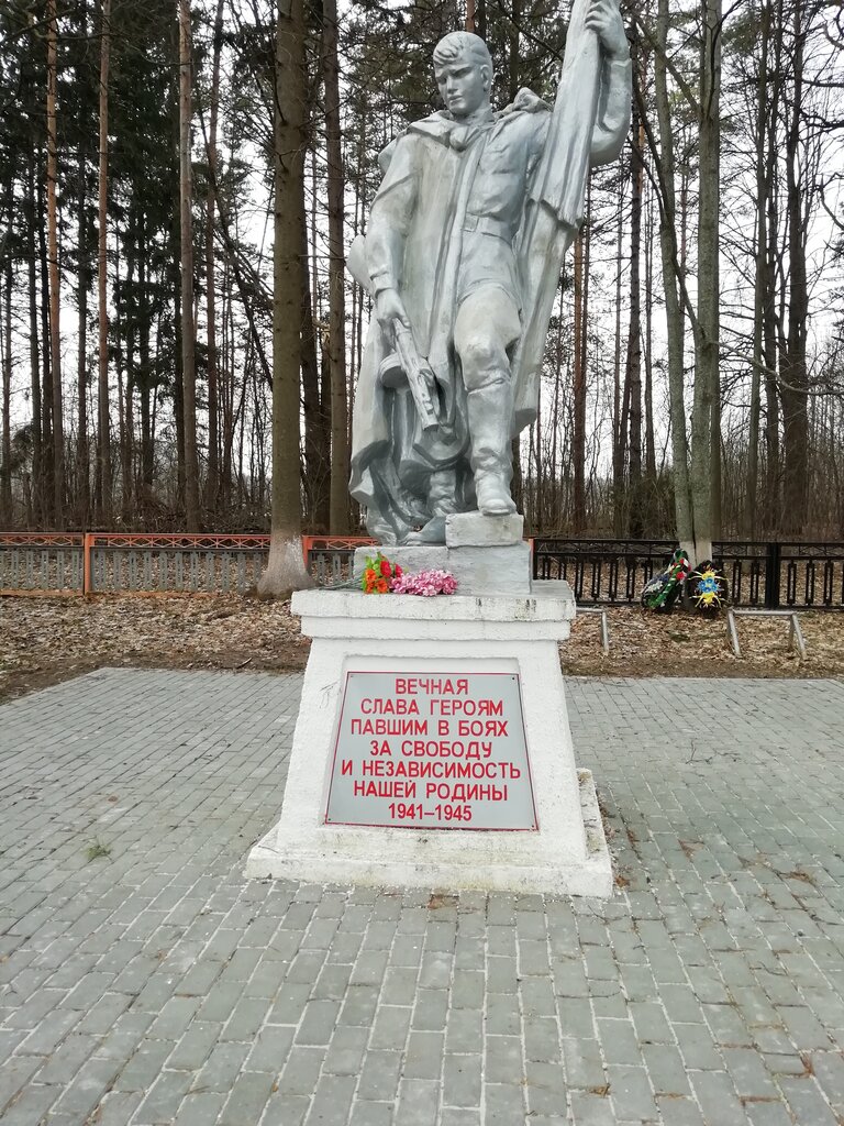 Monument, memorial Памятник Солдат со знаменем и автоматом, Tula Oblast, photo