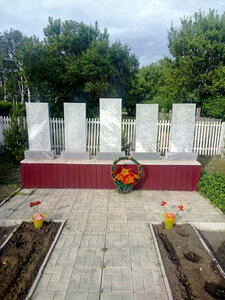 Мемориал воинам, погибшим во время Великой Отечественной войны 1941-1945 гг. (Omsk Region, Poltavskiy rayon, posyolok Beldezh № 3), monument, memorial