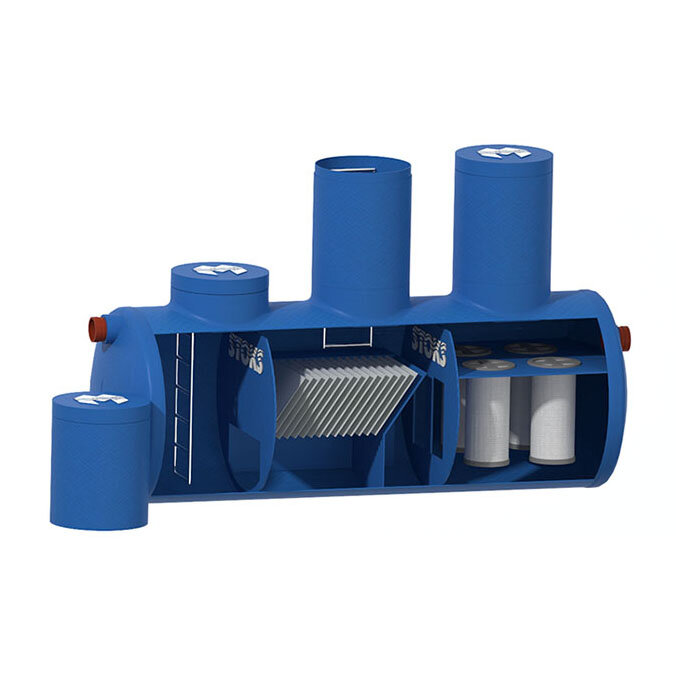 Очистка очистных сооружений ливневой канализации - фото