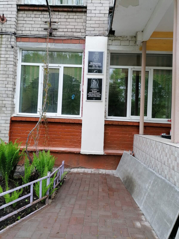 Placa conmemorativa, primera piedra Первому директору школы Вениамину Иосифовичу Шейнфельду, , foto