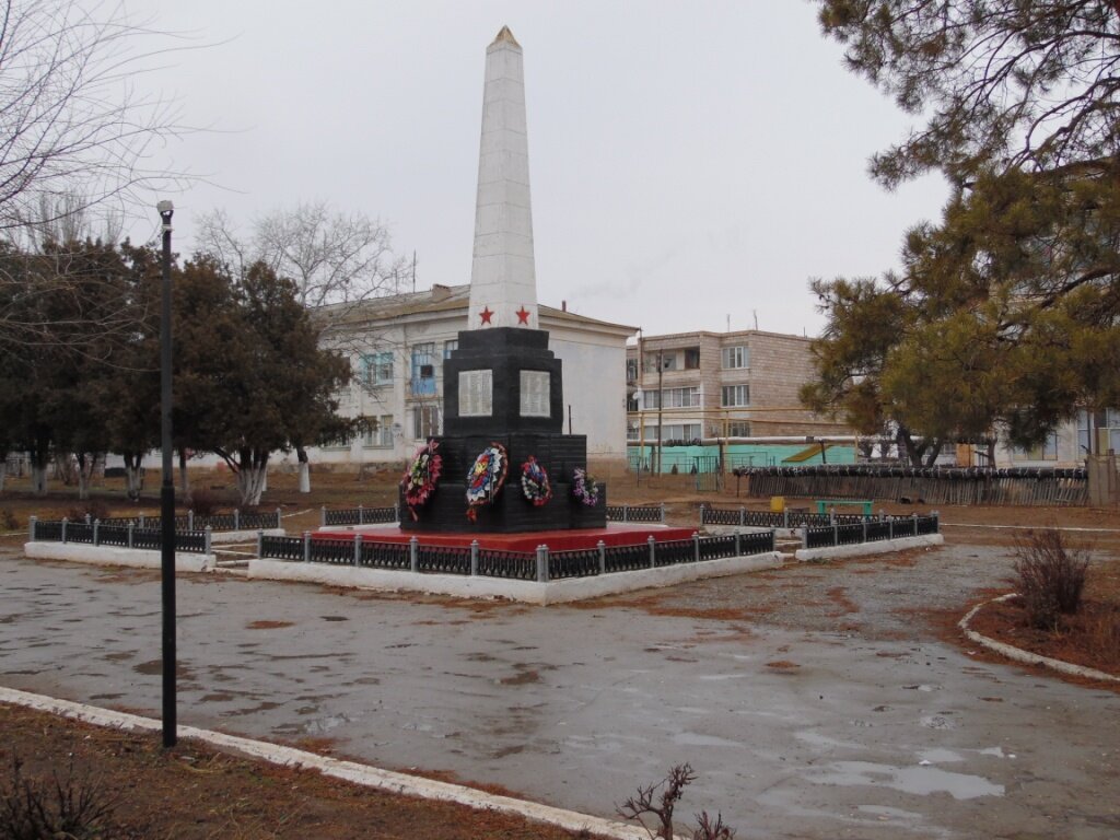 Monument, memorial Обелиск погибшим в годы Великой Отечественной войне, Astrakhan Oblast, photo