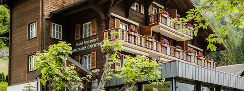 Внешний вид отеля Hotel Restaurant Waldhaus в Лейкербаде, фото 1