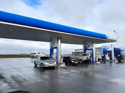 Gas station Gazpromneft, Tyumen Oblast, photo