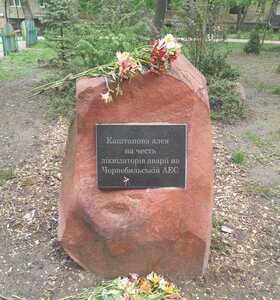 To Liquidators of Chornobyl Nuclear Disaster (Kyiv, Preobrazhenska Street), monumento, memorial