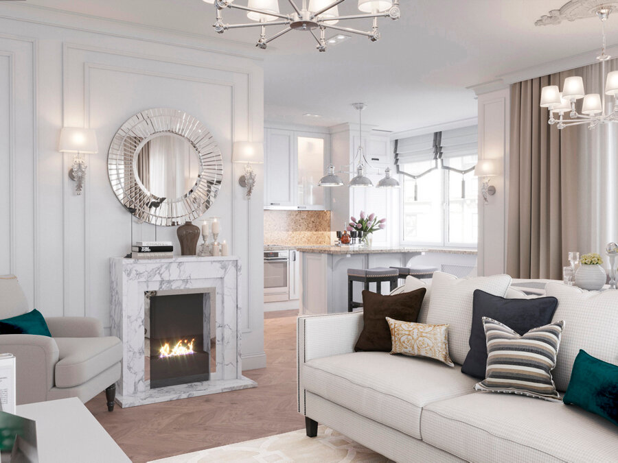 Interior design Nice home studio, Moscow, photo