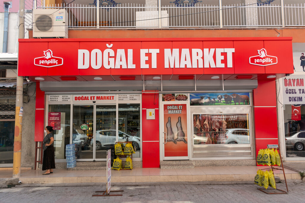 Doğal Et Market, kasap, şarküteri, Hacı Osmanlı Mah., Büyük Camii Sok